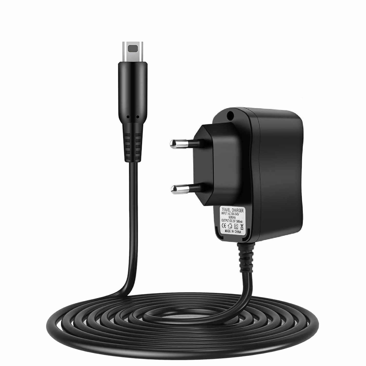 Adaptador de corriente para Nintendo Dsi - DSi XL - 3DS -3DS Negro