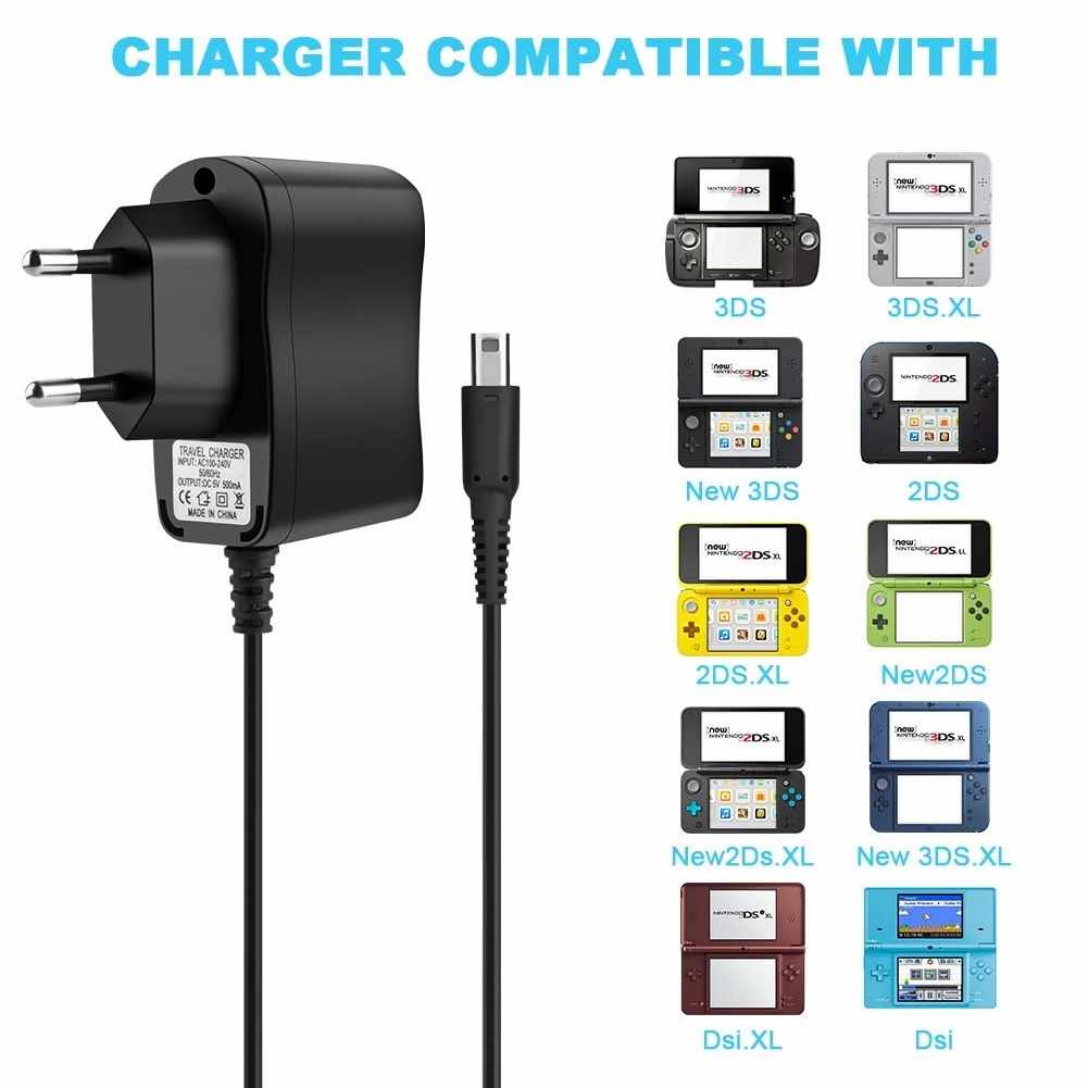 Adaptador de corriente para Nintendo Dsi - DSi XL - 3DS -3DS Negro - imagen 4