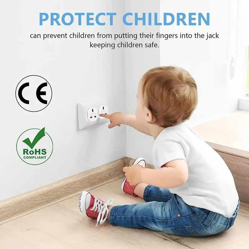 Adaptador de Enchufe de UK a Enchufe Europeo Blanco - imagen 1
