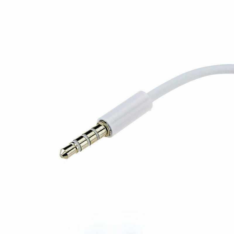 Cable adaptador USB hembra a jack 3.5mm AUX macho 0.20 Metros Blanco - imagen 4