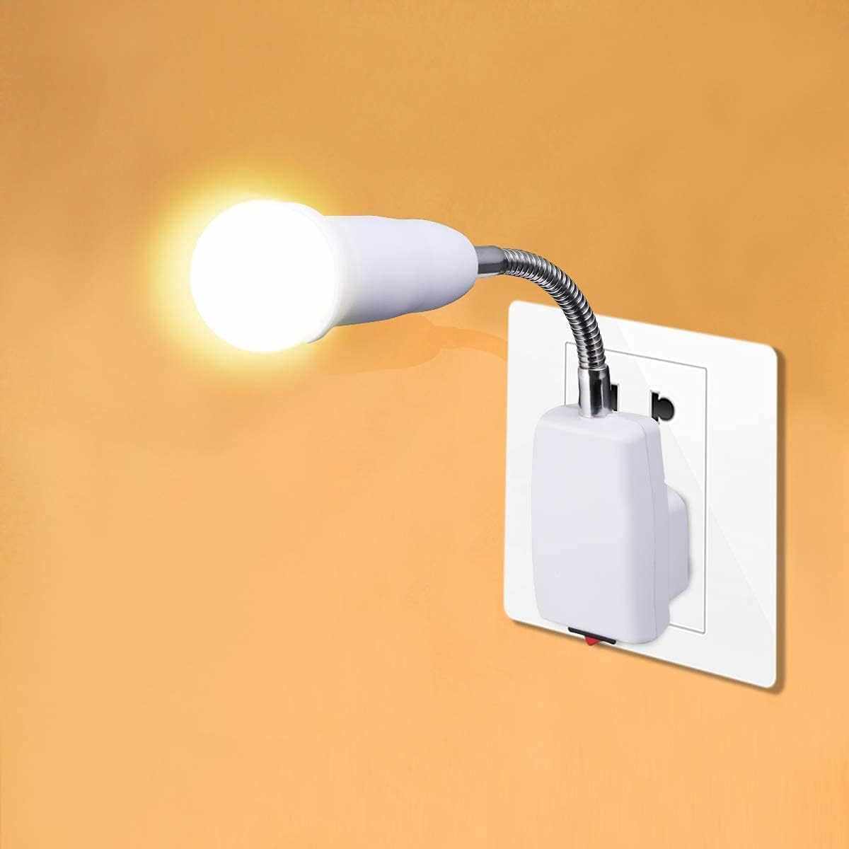 Adaptador de Enchufe E27 Europeo con interruptor Blanco - imagen 2
