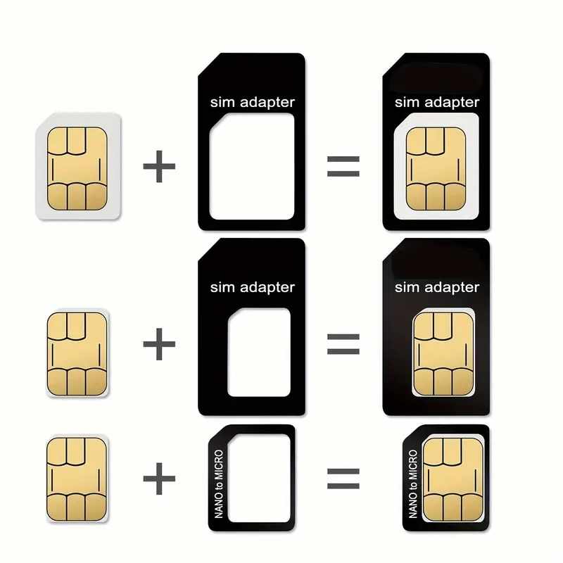 Adaptador de tarjeta nanoSIM microSIM y SIM para movil Negro - imagen 7
