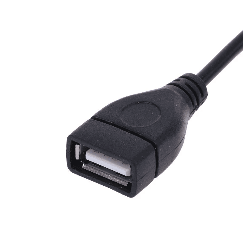 Cable USB con interruptor macho-hembra 30 cm Negro - imagen 2