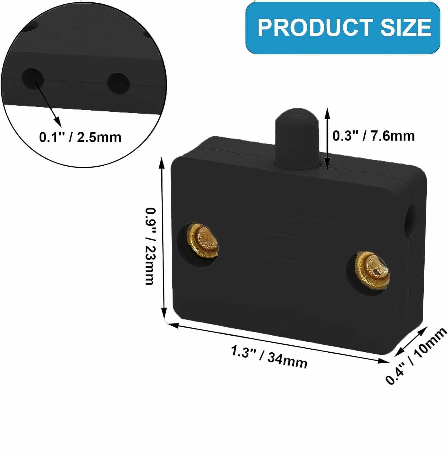 Interruptor para armarios Negro - imagen 4