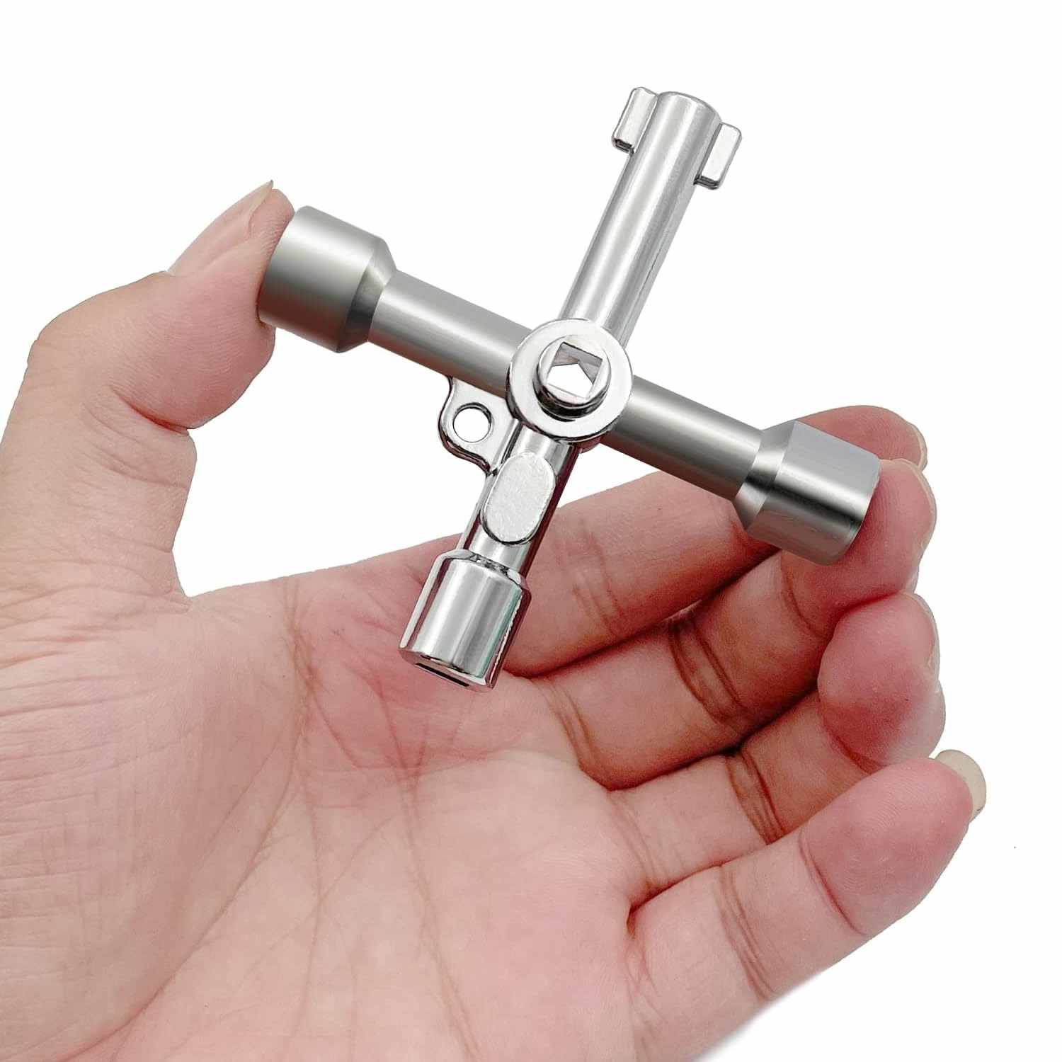 Llave Multifuncional de 4 puntas plateado - imagen 2