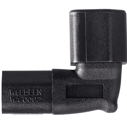 Adaptador IEC C14 a C13 macho a hembra acodado 180 grados Negro - imagen 3