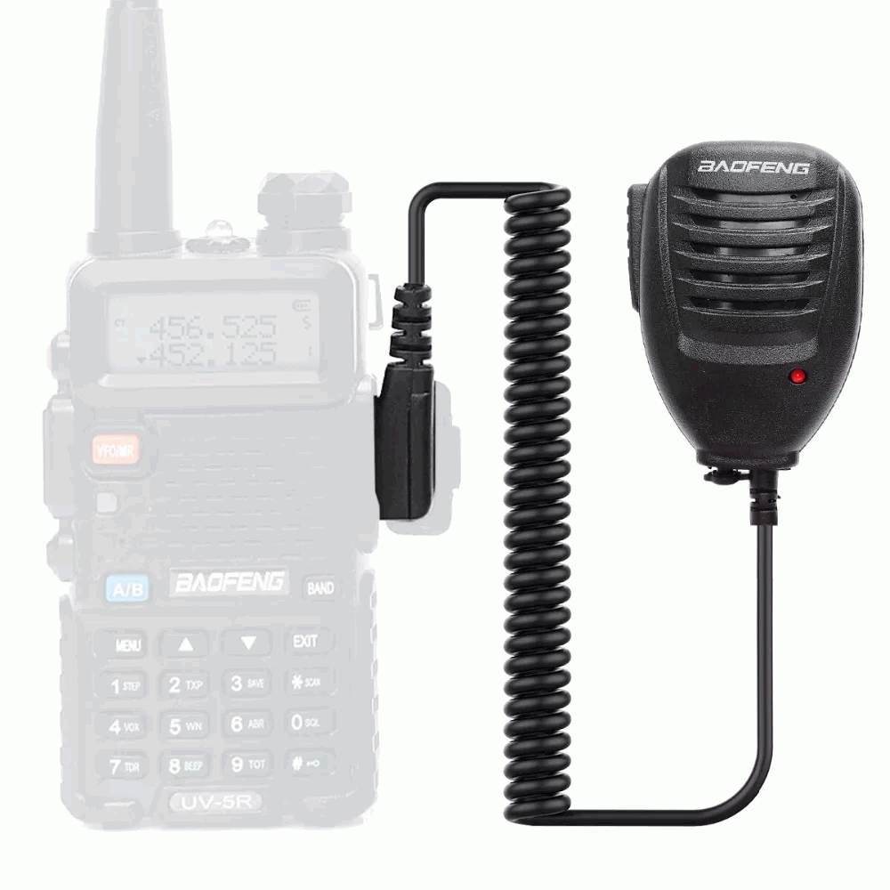 Microfono-altavoz para Walkie Talkie Baofeng UV-5R Negro - imagen 1