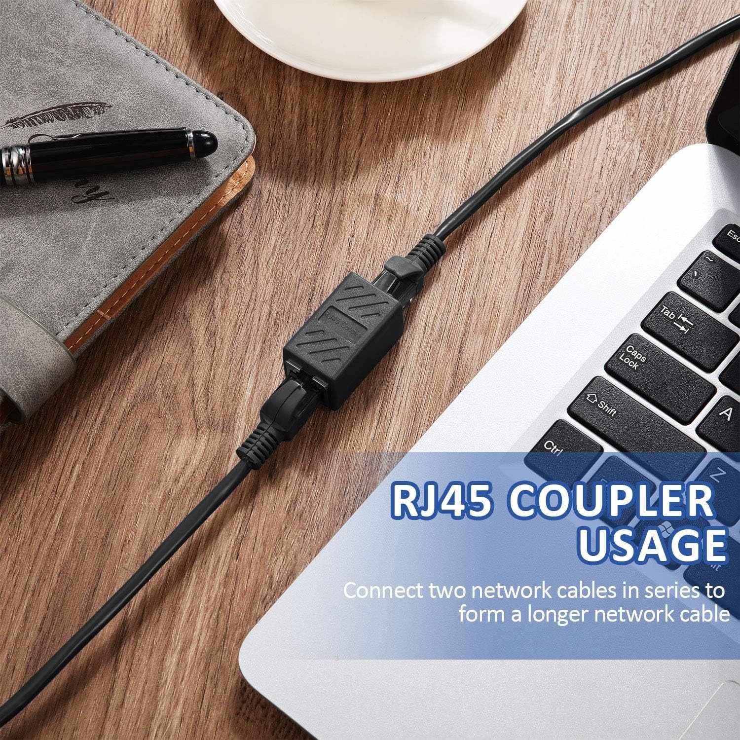 Empalme RJ45 CAT6 UTP Negro - imagen 2