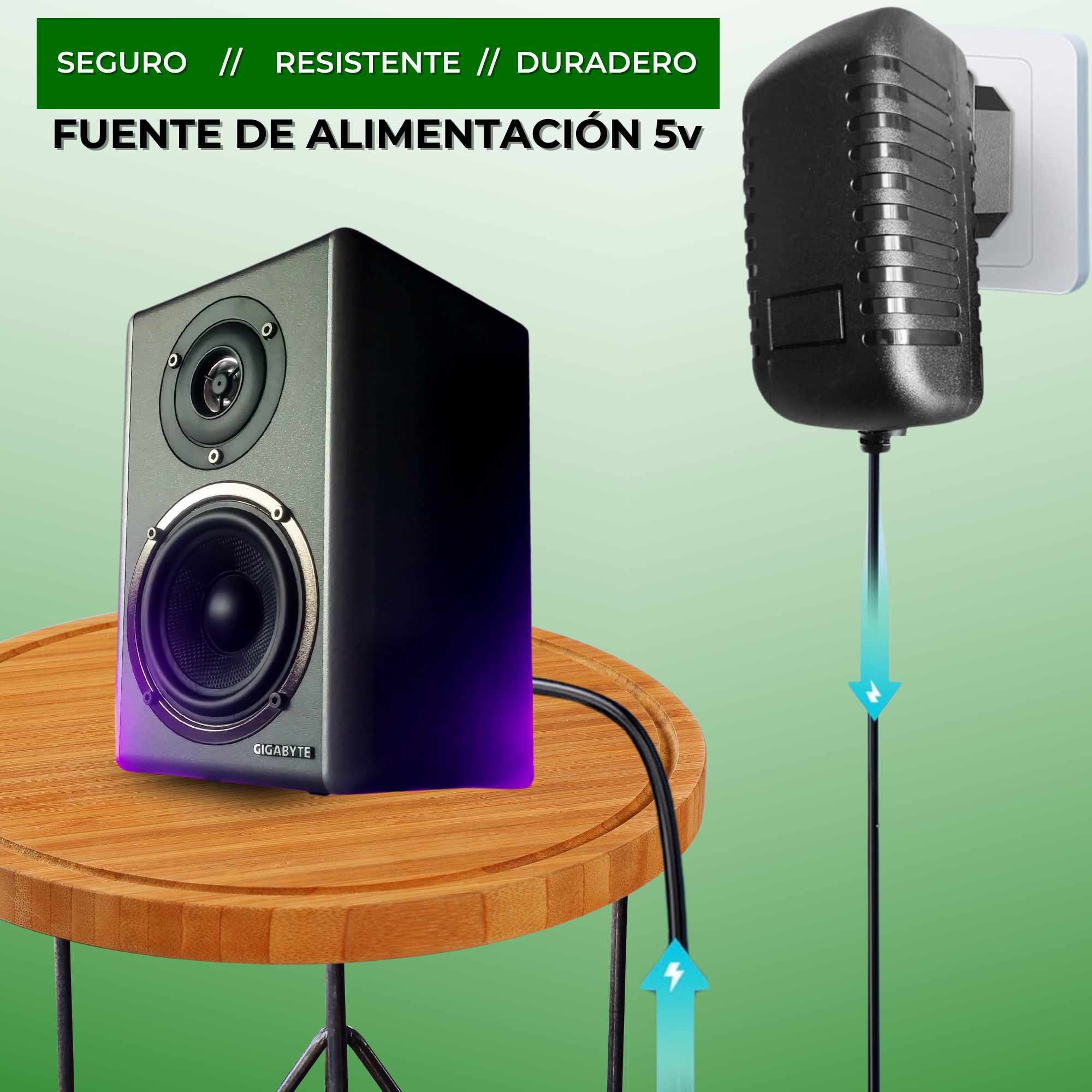 Alimentador 5V 2A Negro - imagen 3
