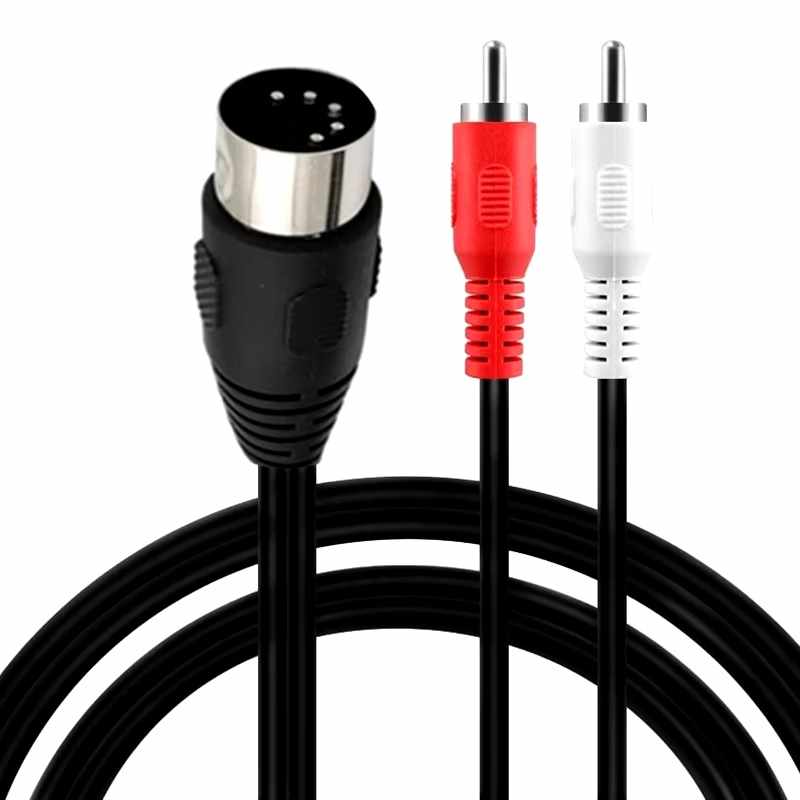 Cable Audio Estereo DIN 5 Pines A RCA 1.50 Metros