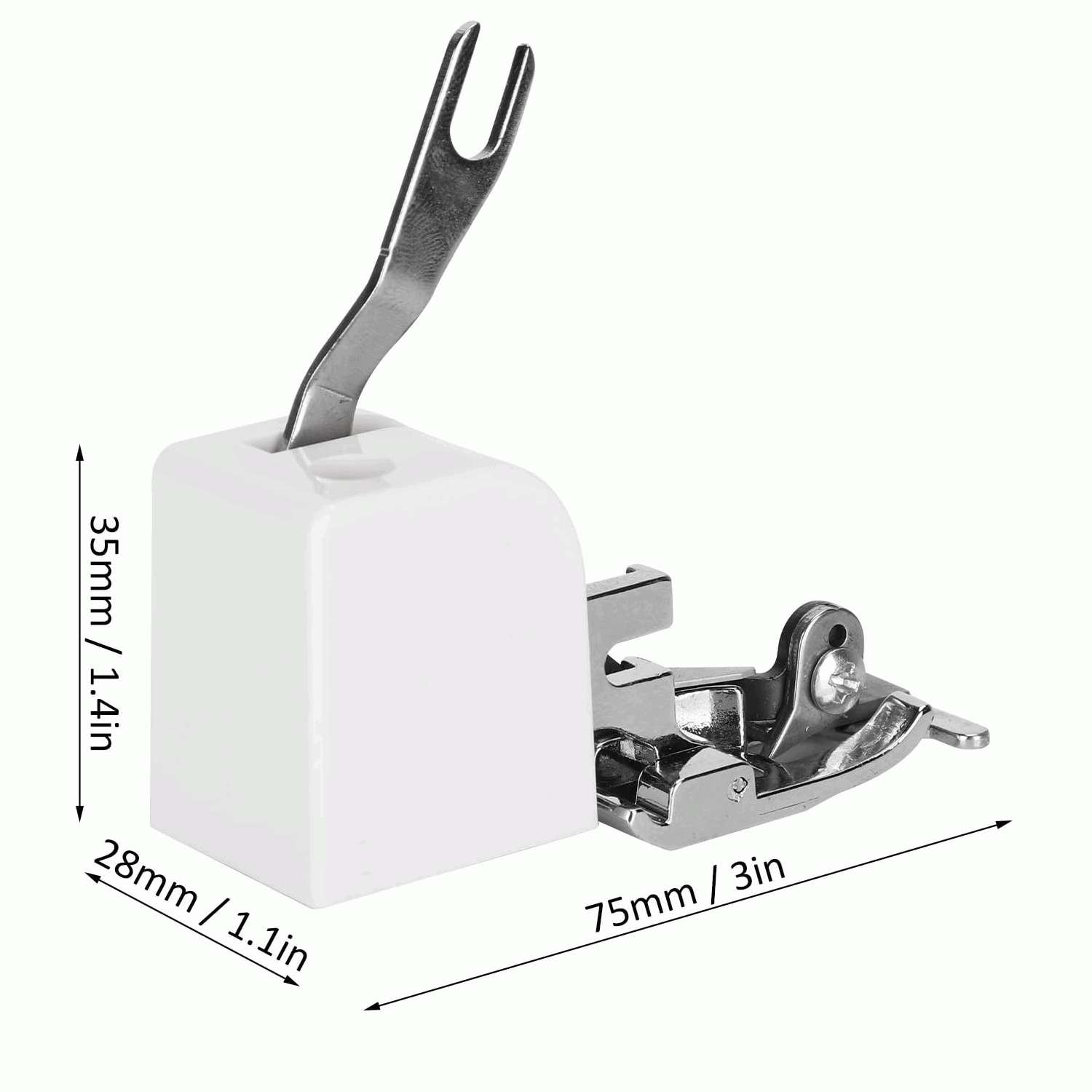 Prensatelas con cortador lateral para maquina de coser Blanco - imagen 6