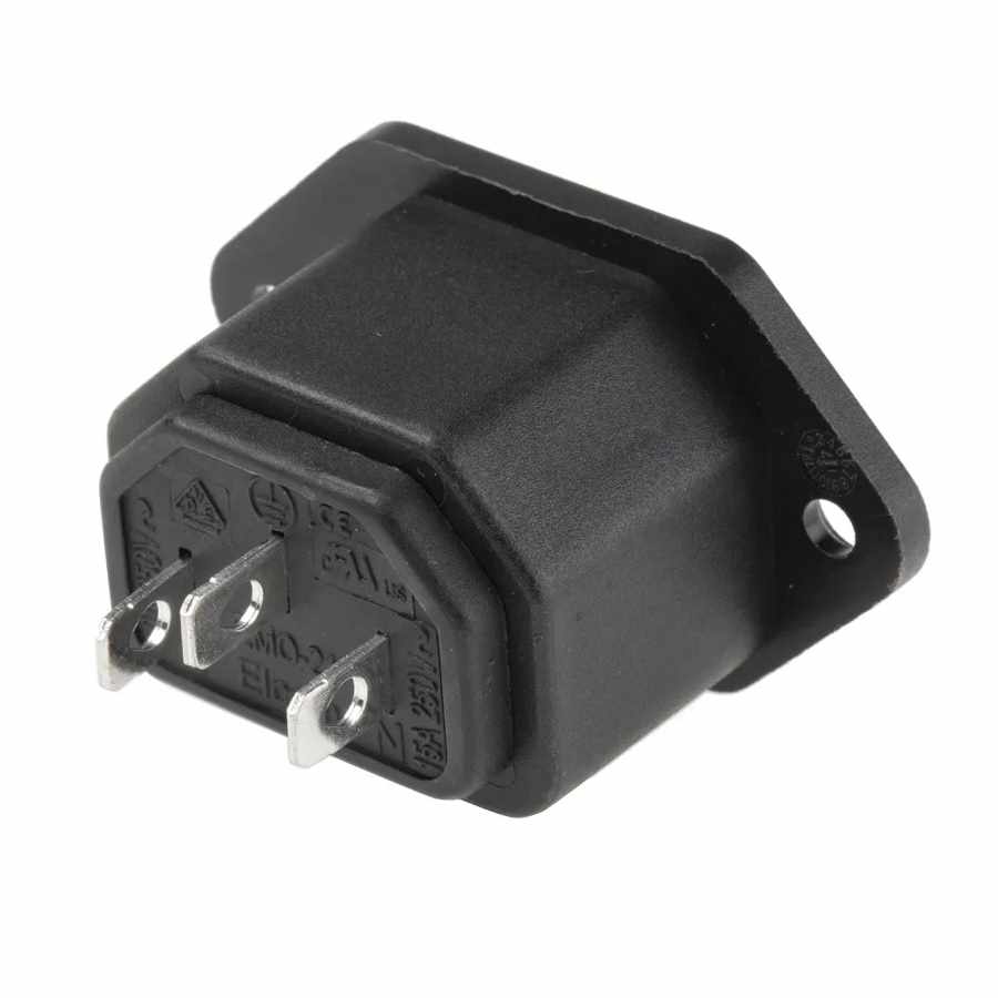 Conector de alimentacion C13 AC hembra Negro 10 A - imagen 3