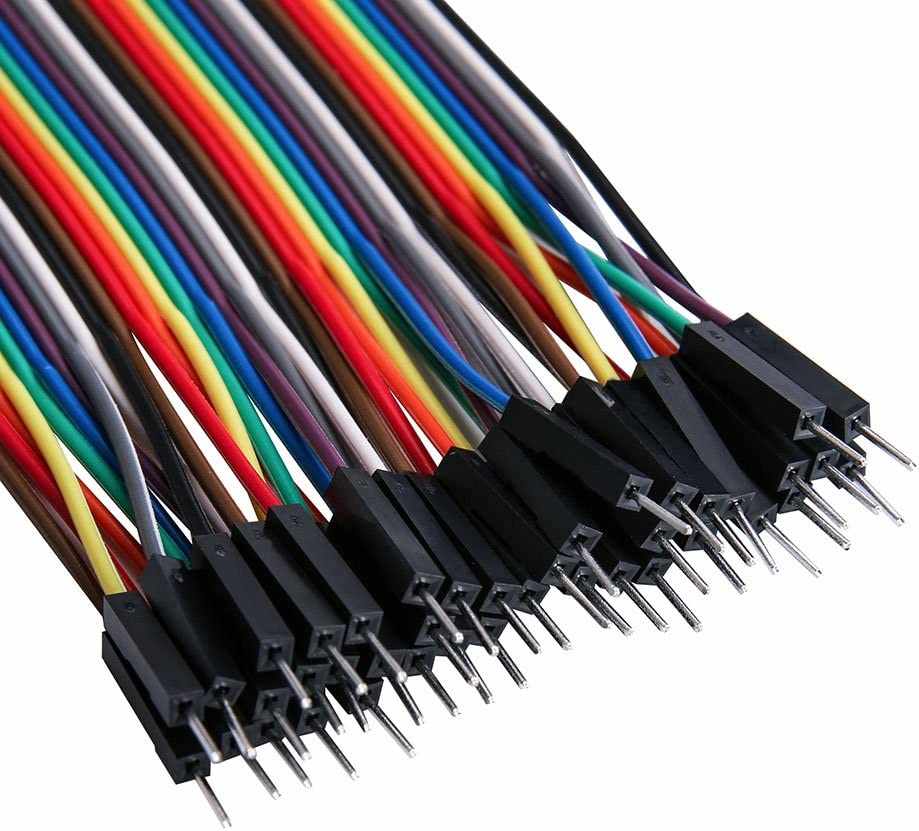 Cable alambre puente Dupont 40 pines hembra a macho 20 cm Multicolor - imagen 2