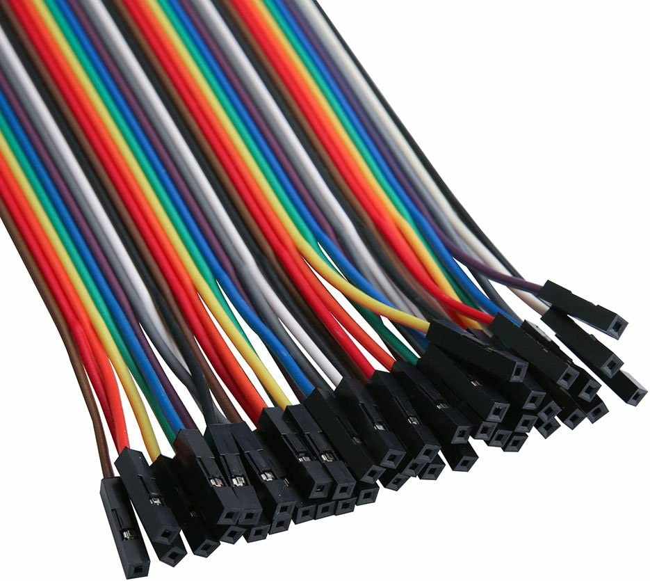 Cable alambre puente Dupont 40 pines hembra a macho 20 cm Multicolor - imagen 3