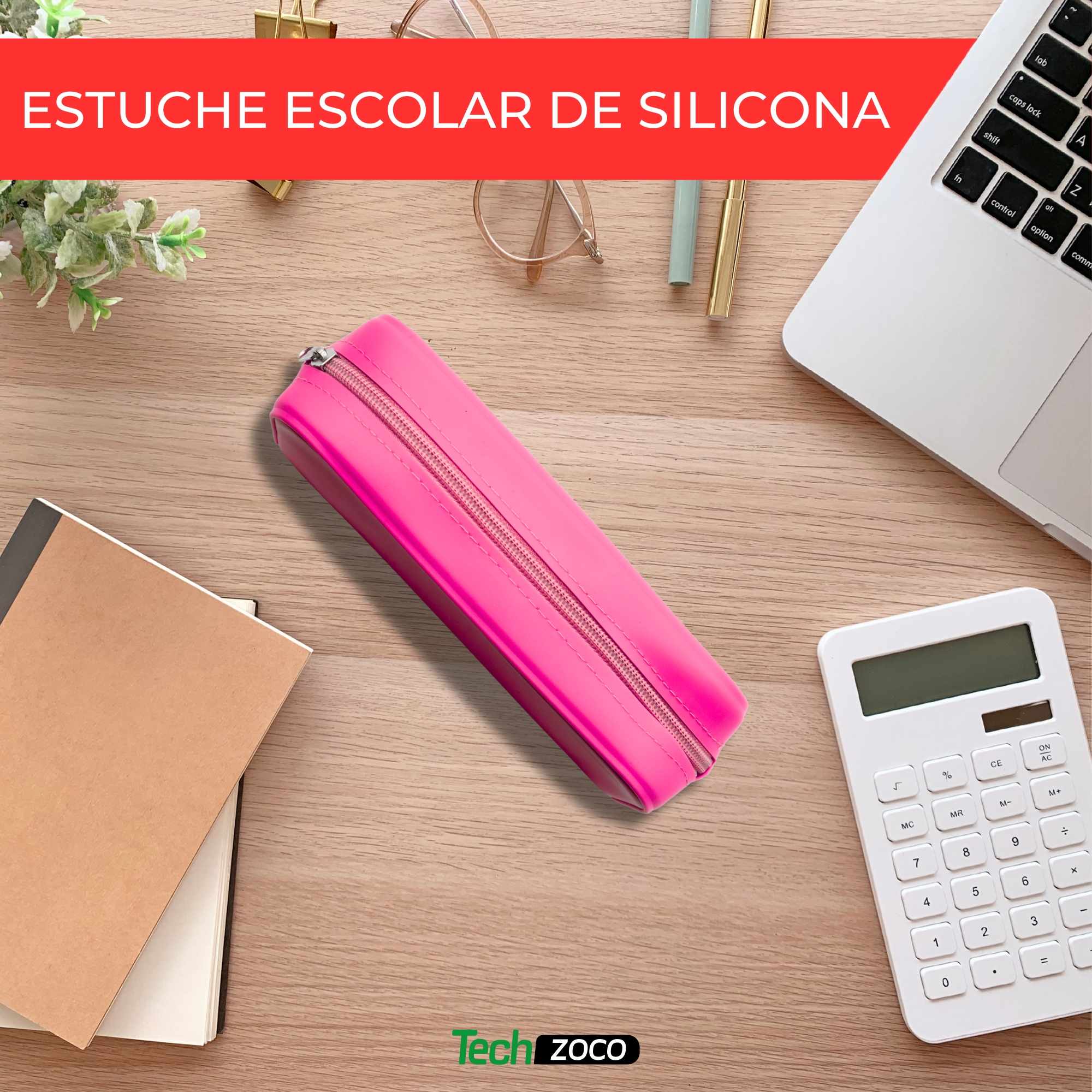 Estuche silicona rosa - imagen 2
