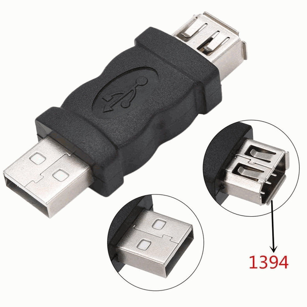 Adaptador USB macho a Firewire IEEE 1394 6 pines hembra - imagen 2