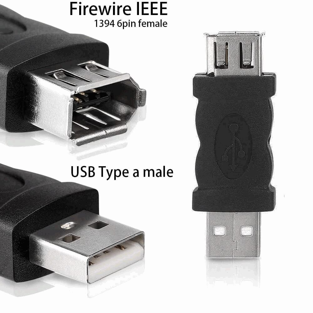 Adaptador USB macho a Firewire IEEE 1394 6 pines hembra - imagen 5