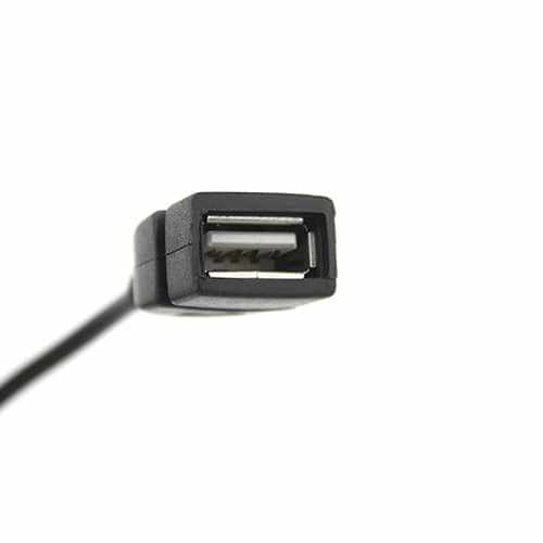 Cable adaptador USB hembra a jack 3.5mm AUX macho 20 cm Negro - imagen 2