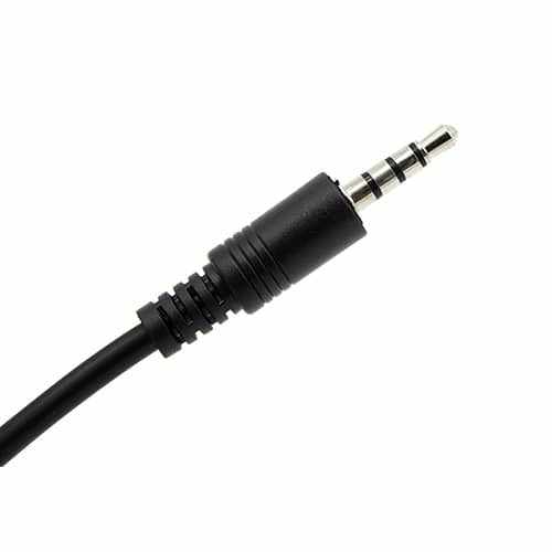Cable adaptador USB hembra a jack 3.5mm AUX macho 20 cm Negro - imagen 3