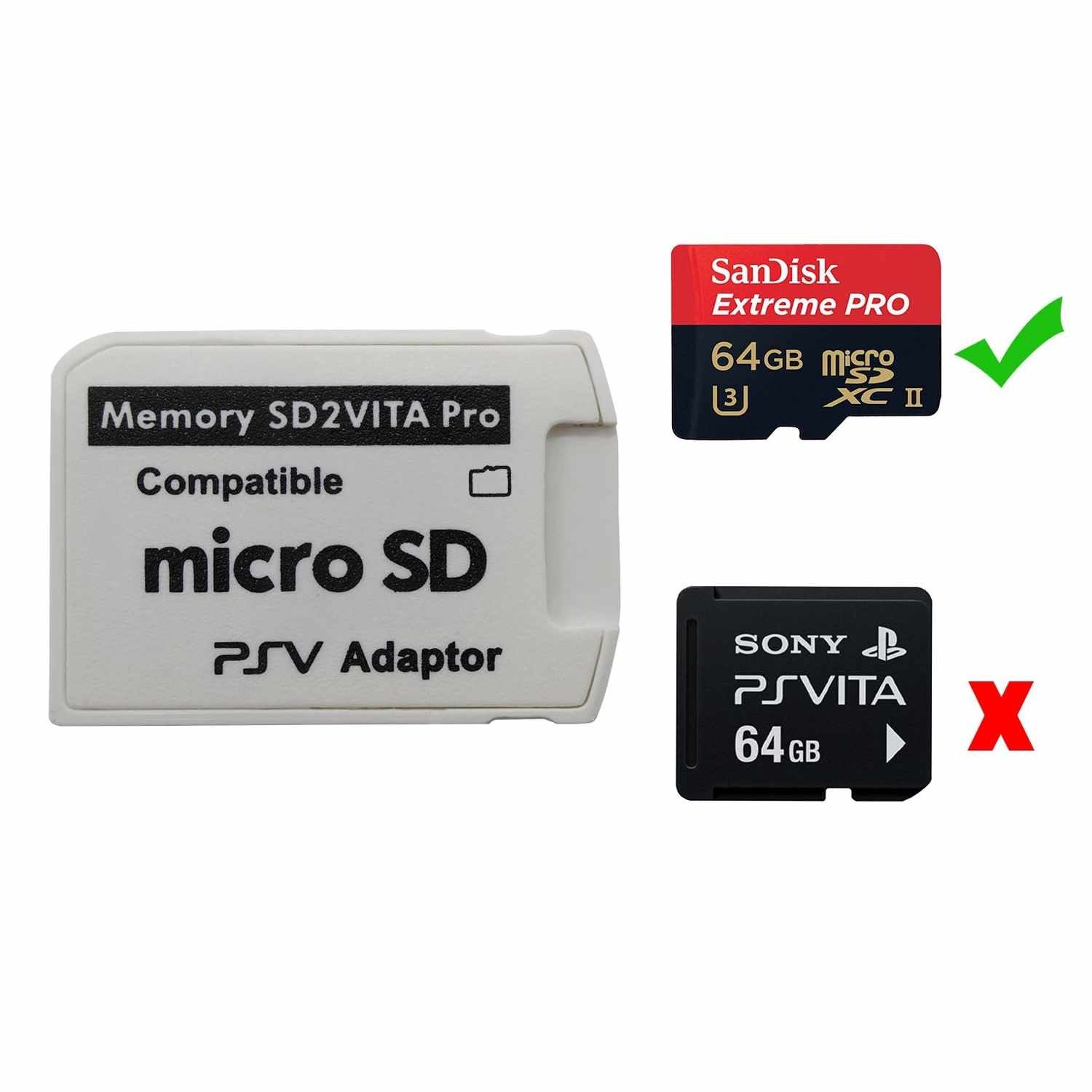 Adaptador de tarjeta de memoria compatible con PSP Vita - imagen 4