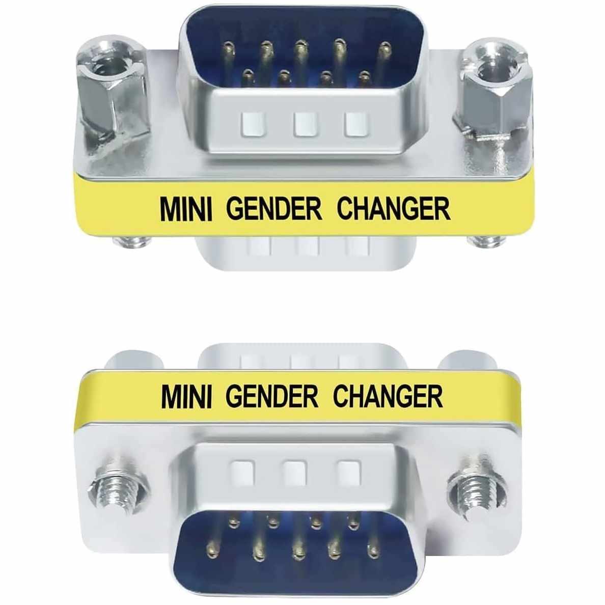 Adaptador serie RS232 DB9 macho-macho