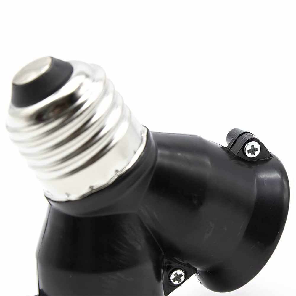 Casquillo de bombilla divisor E27 Negro - imagen 3