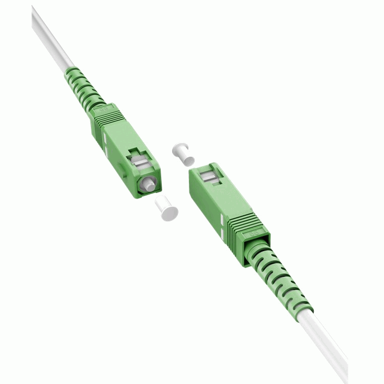 Cable fibra optica SC-APC monomodo simplex 9-125 5 Metros Blanco - imagen 3