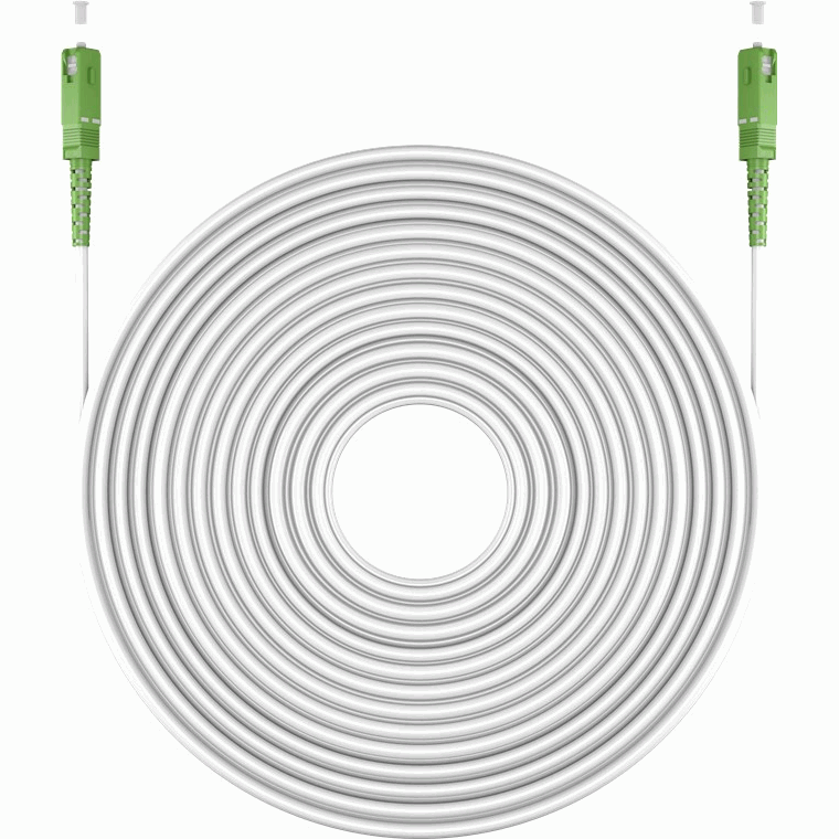 Cable fibra optica SC-APC monomodo simplex 9-125 5 Metros Blanco - imagen 4