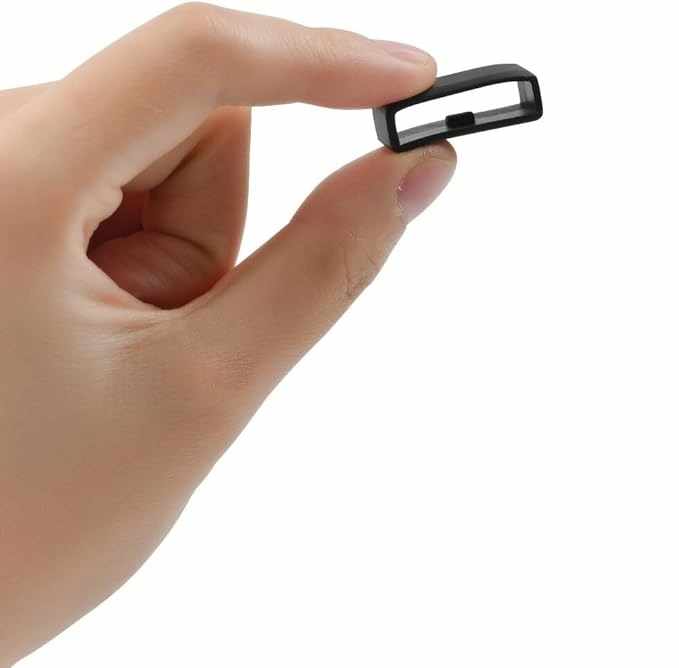 Pasador de goma para correas de reloj 22 mm Negro - imagen 4