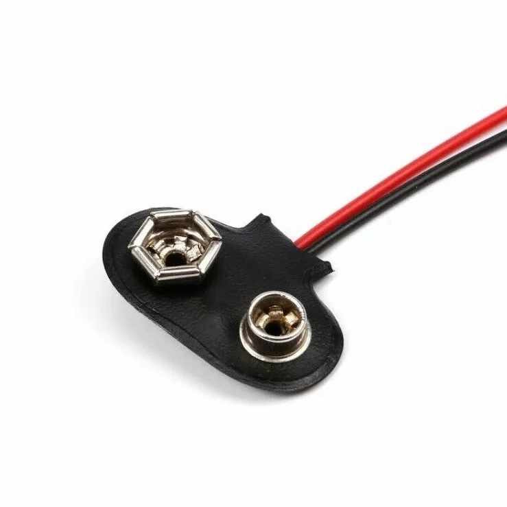 Cable adaptador de bateria Arduino DC 9V Negro - imagen 2