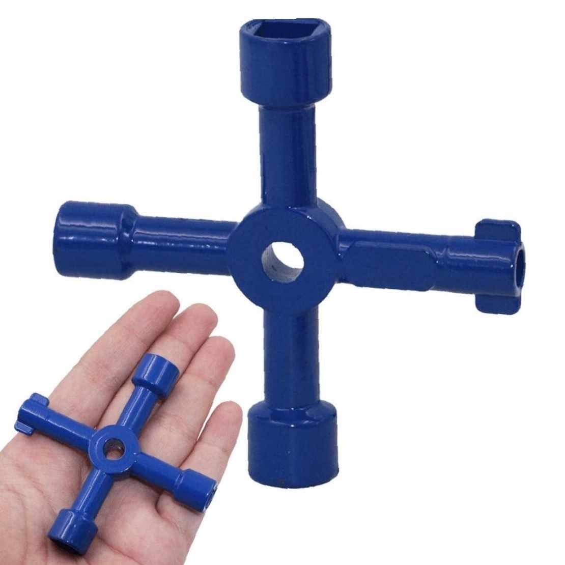 Llave Multifuncional de 4 puntas Azul
