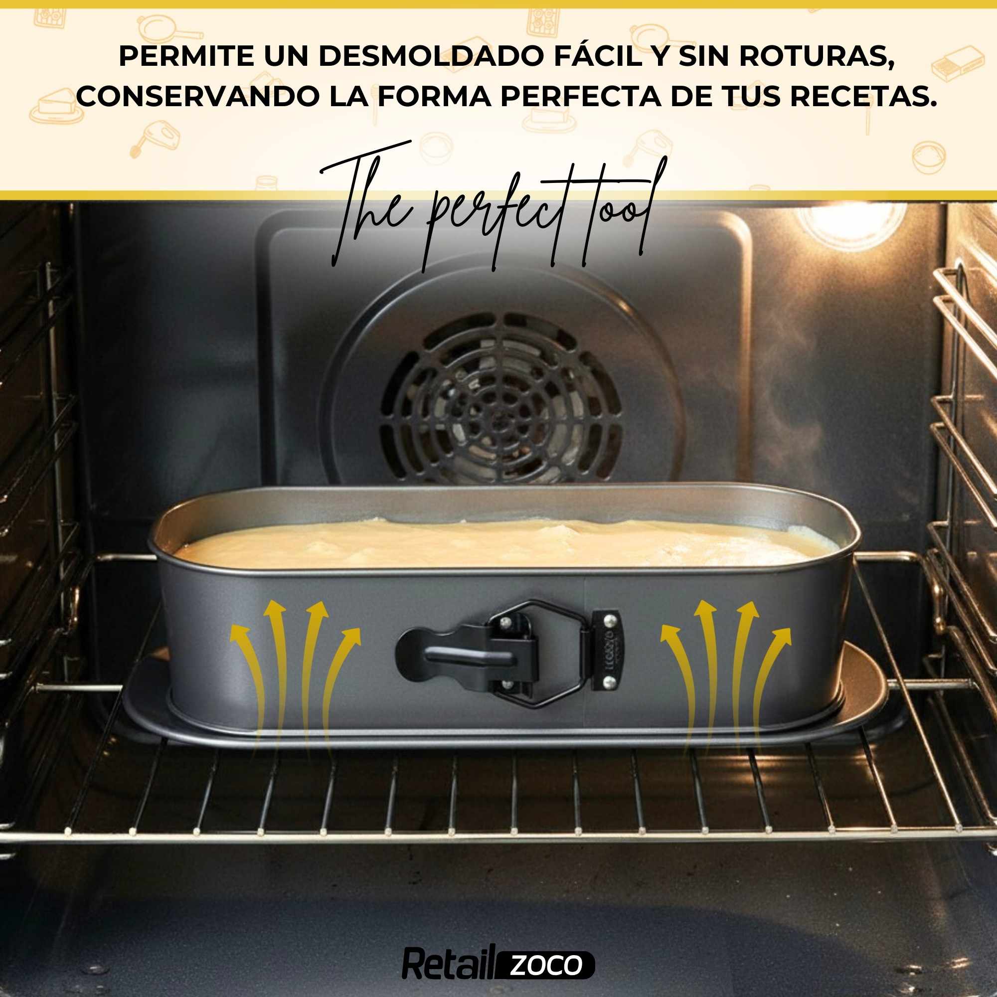 Molde desmontable ovalado con bandeja 31 cm - imagen 5