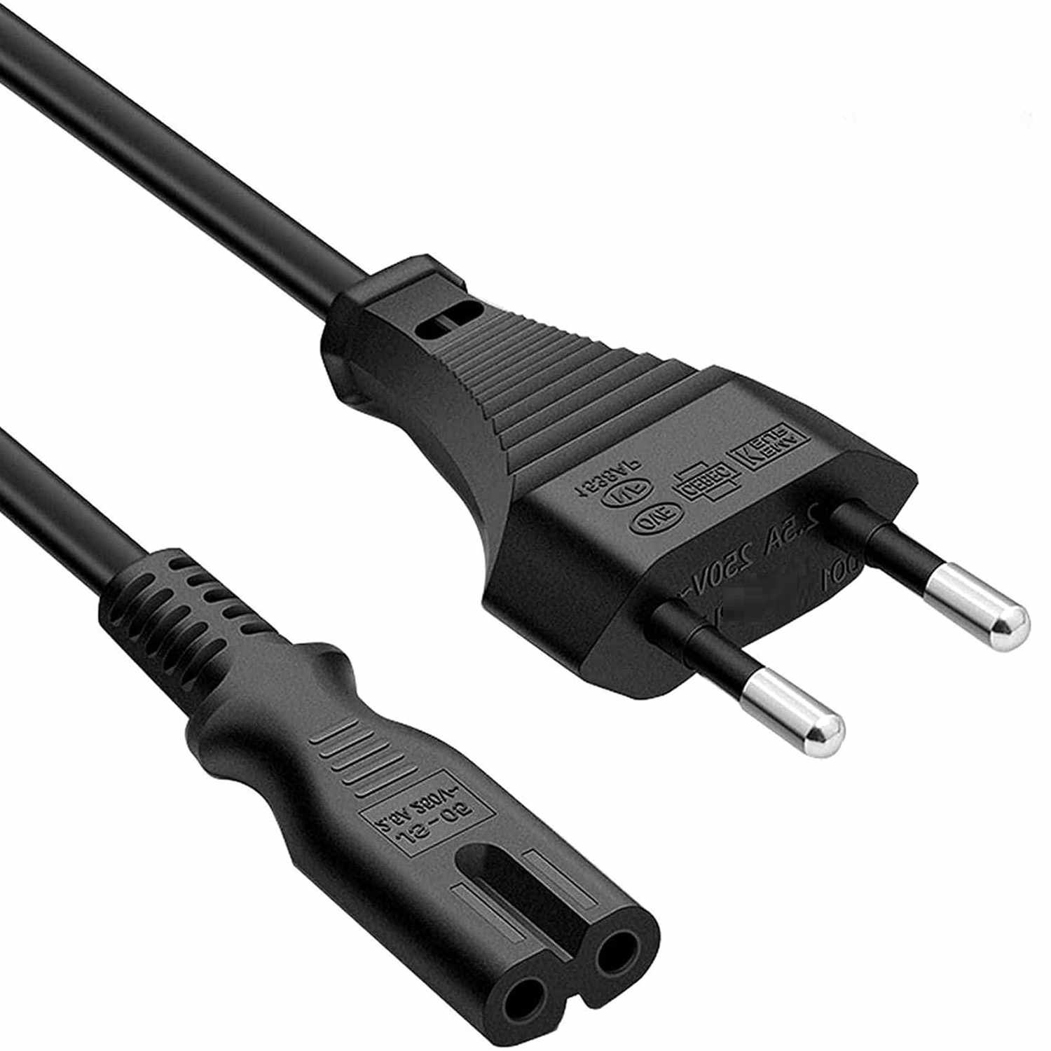 Cable de alimentacion IEC-320-C7 1.50 Metros Negro