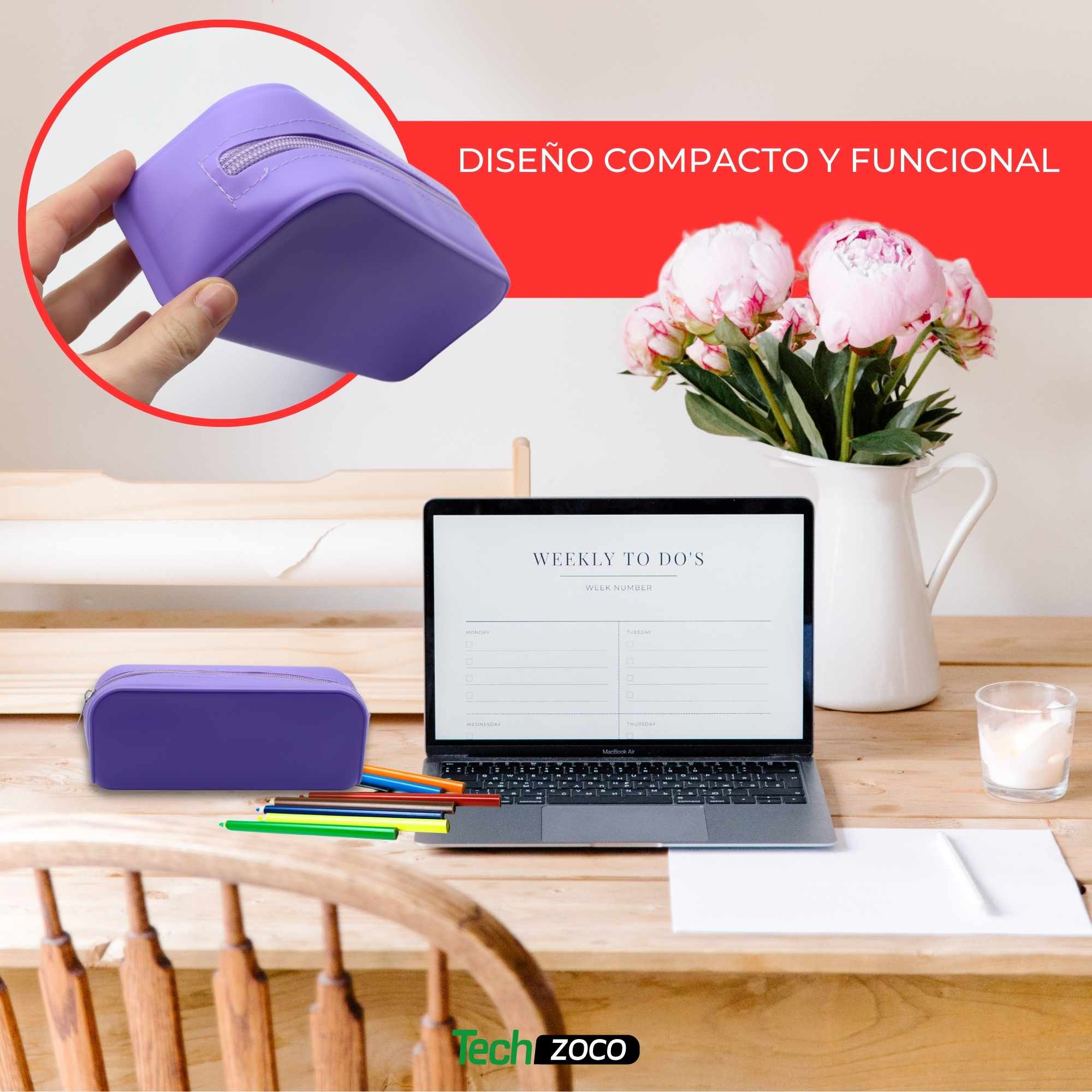 Estuche silicona Morado - imagen 3