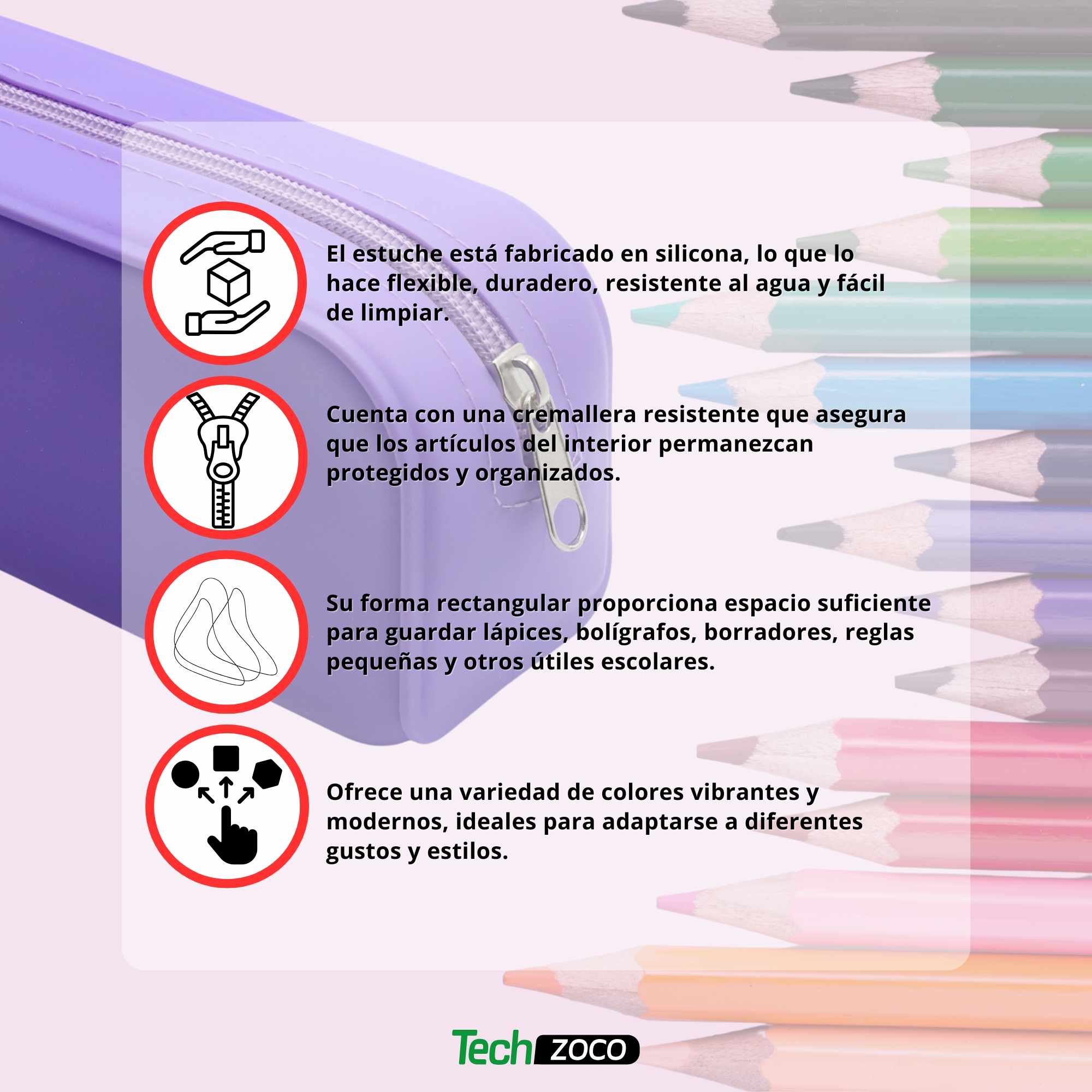 Estuche silicona Morado - imagen 4