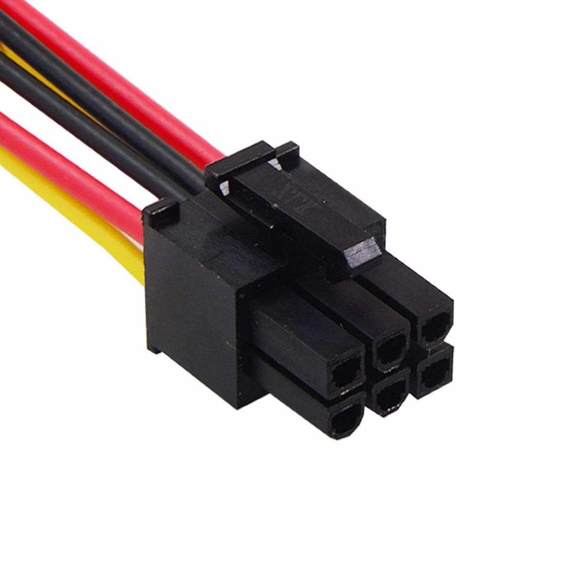 Cable de alimentacion para tarjeta grafica PCI-E 6 pin 15 cm - imagen 2