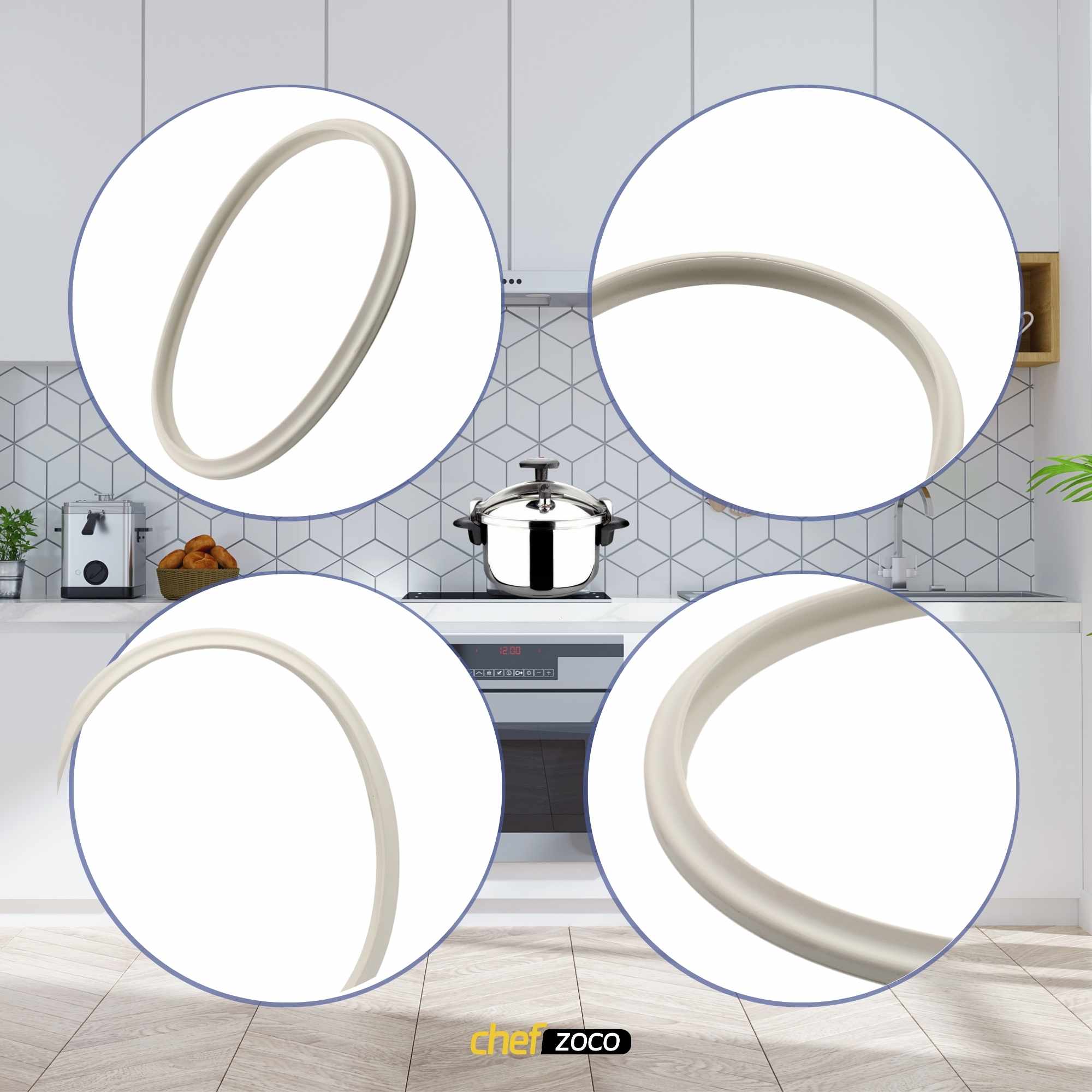 Goma para Ollas Express de 22 cm Blanco - imagen 6