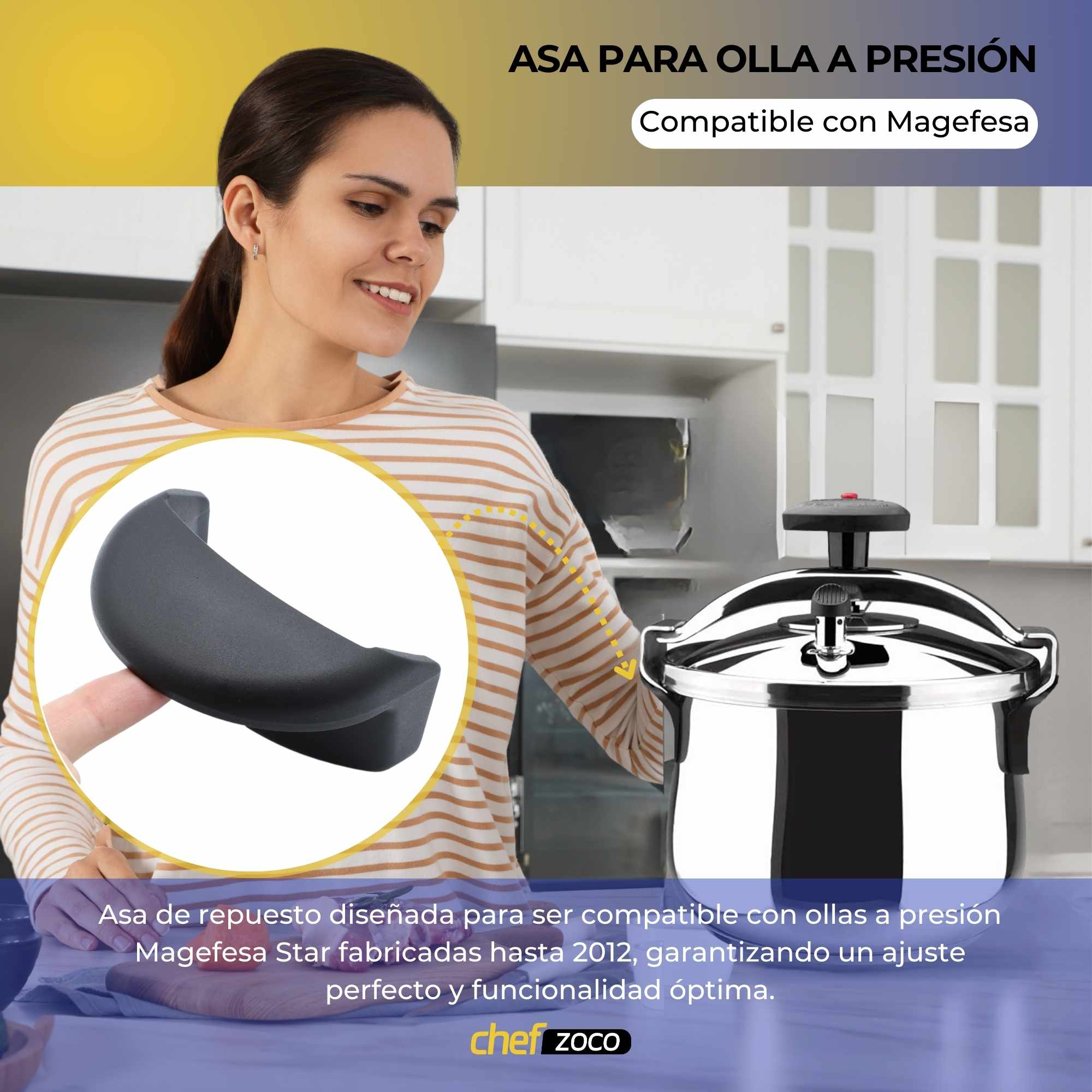 Asa para olla a presion star Magefesa Negro - imagen 2