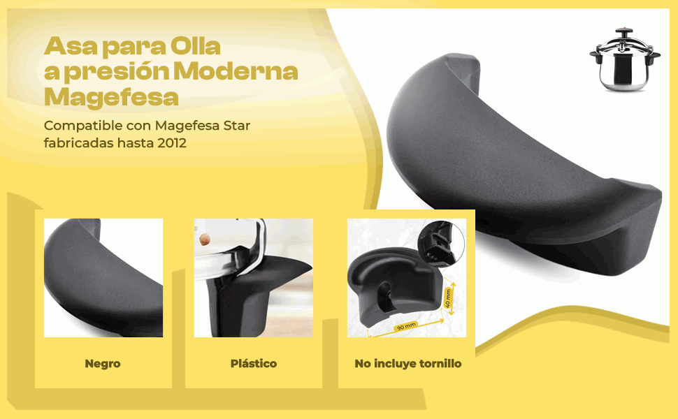 Banner - Asa para olla a presion star Magefesa Negro
