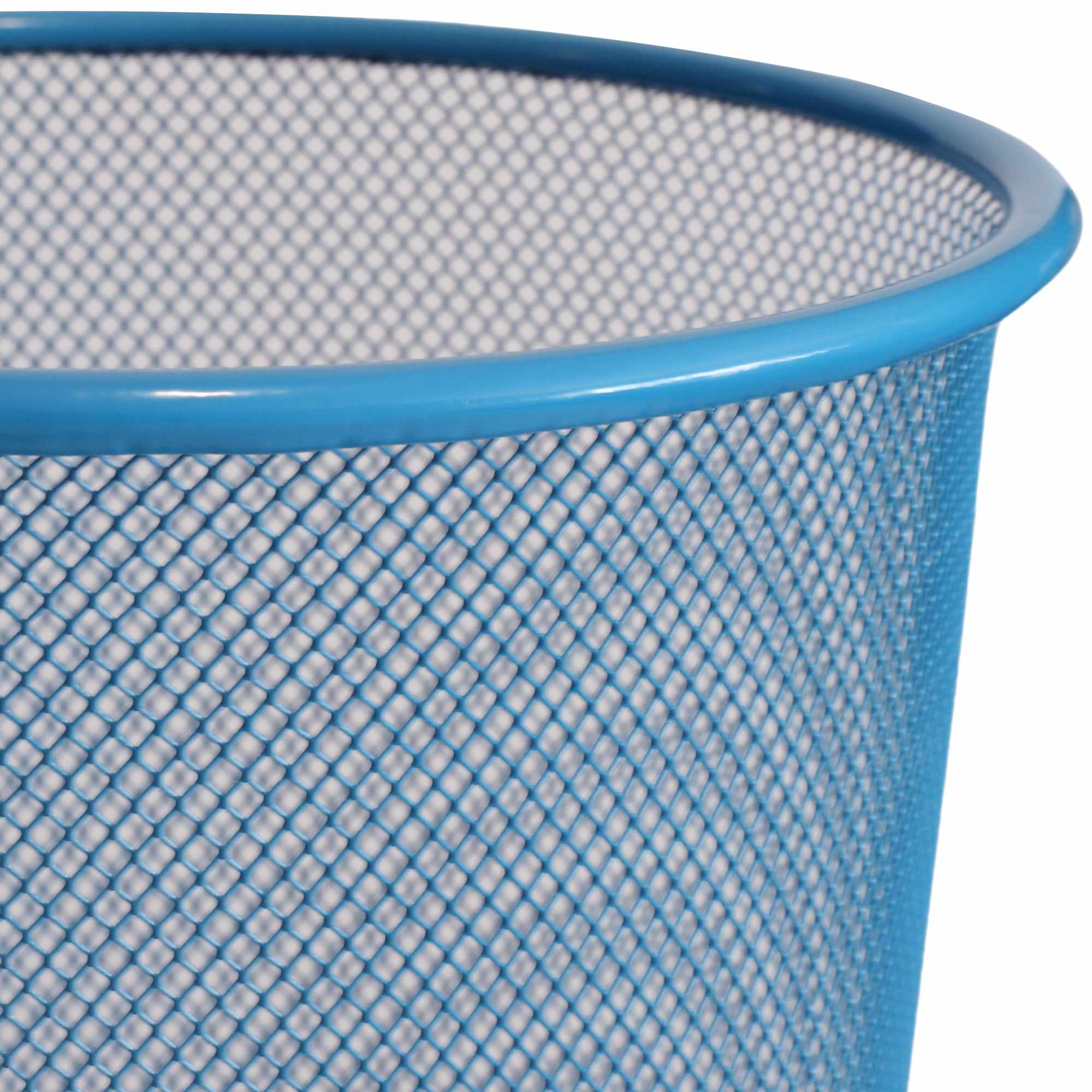 Papelera malla metalica 12 Litros Azul - imagen 2