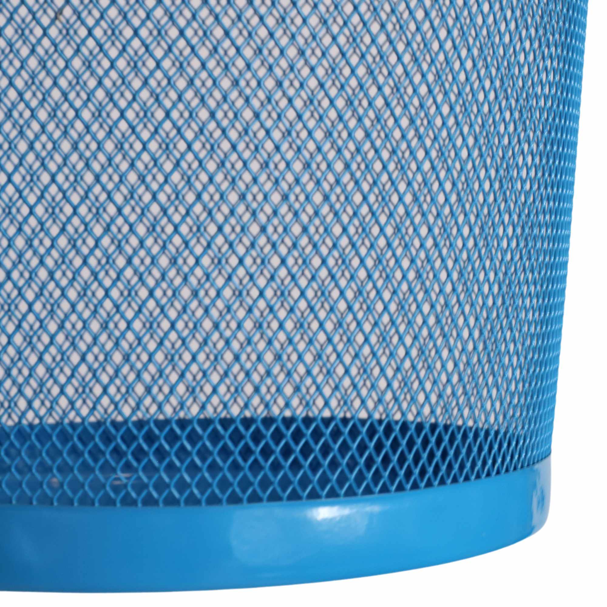 Papelera malla metalica 12 Litros Azul - imagen 5