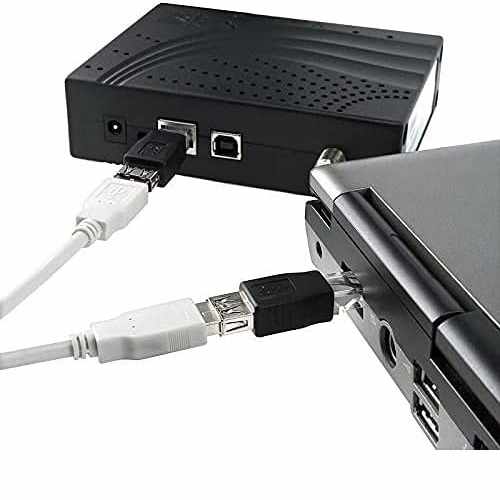 Adaptador USB hembra a RJ45 macho Negro - imagen 6
