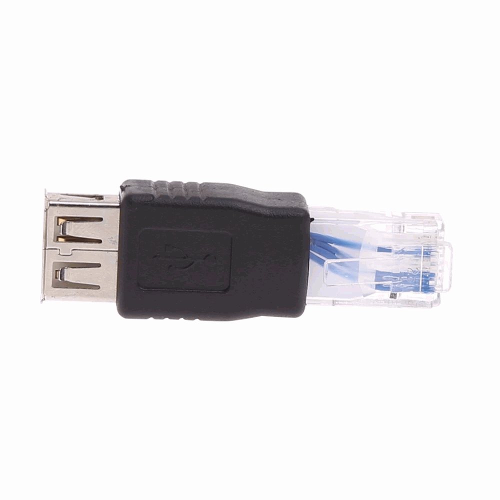 Adaptador USB hembra a RJ45 macho Negro - imagen 5