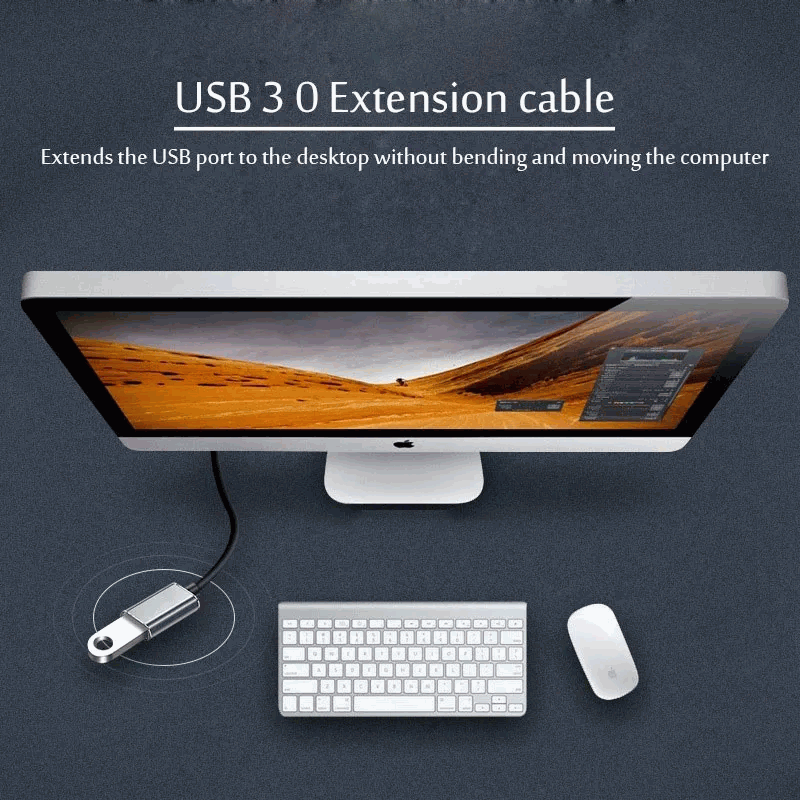 Cable prolongador USB 3.0 macho a hembra acodado 25 cm Negro - imagen 4