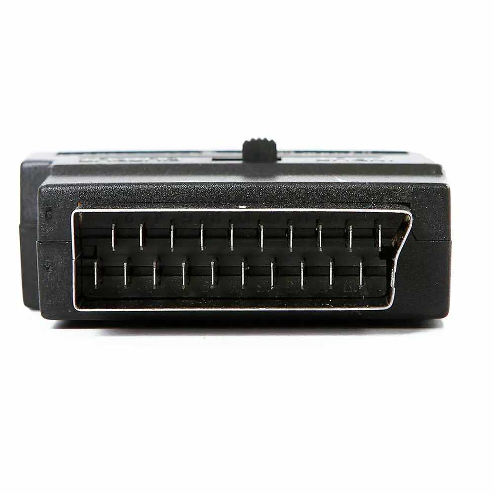 Adaptador SCART AV conmutable Negro - imagen 2