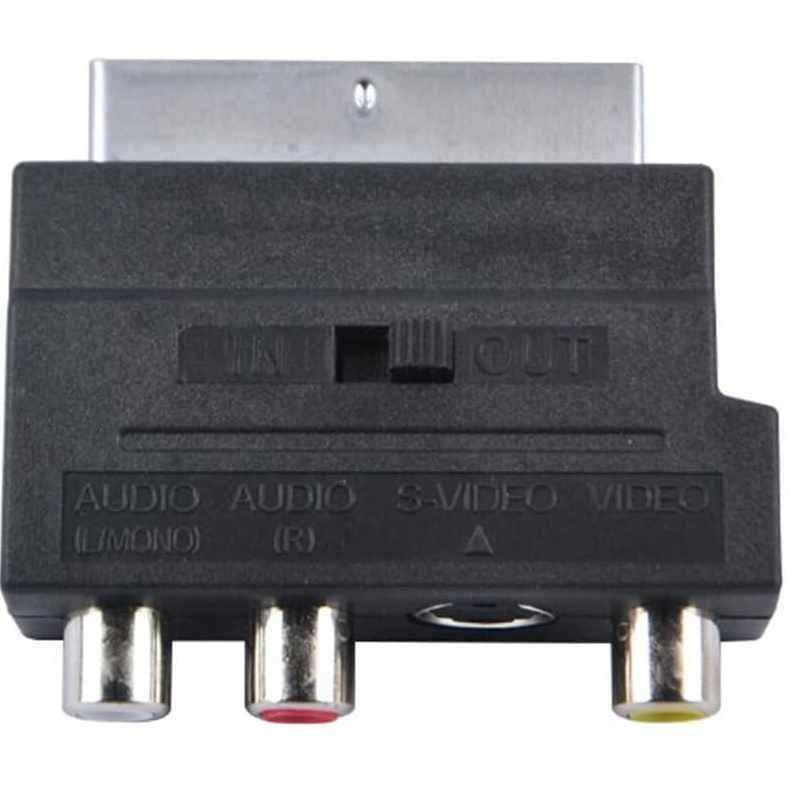 Adaptador SCART AV conmutable Negro - imagen 6