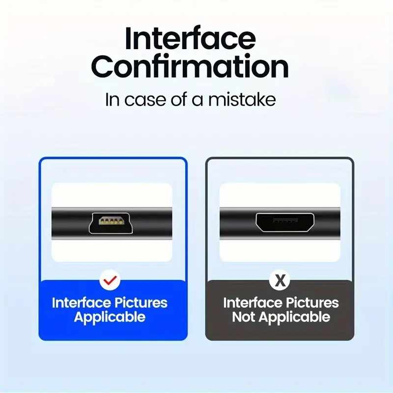 Cable Mini USB carga y sincronizacion 3 Metros Negro - imagen 5