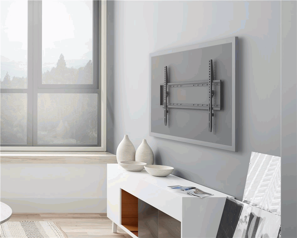 Soporte de pared para TV fijo 37 a 70 pulgadas Negro - imagen 4