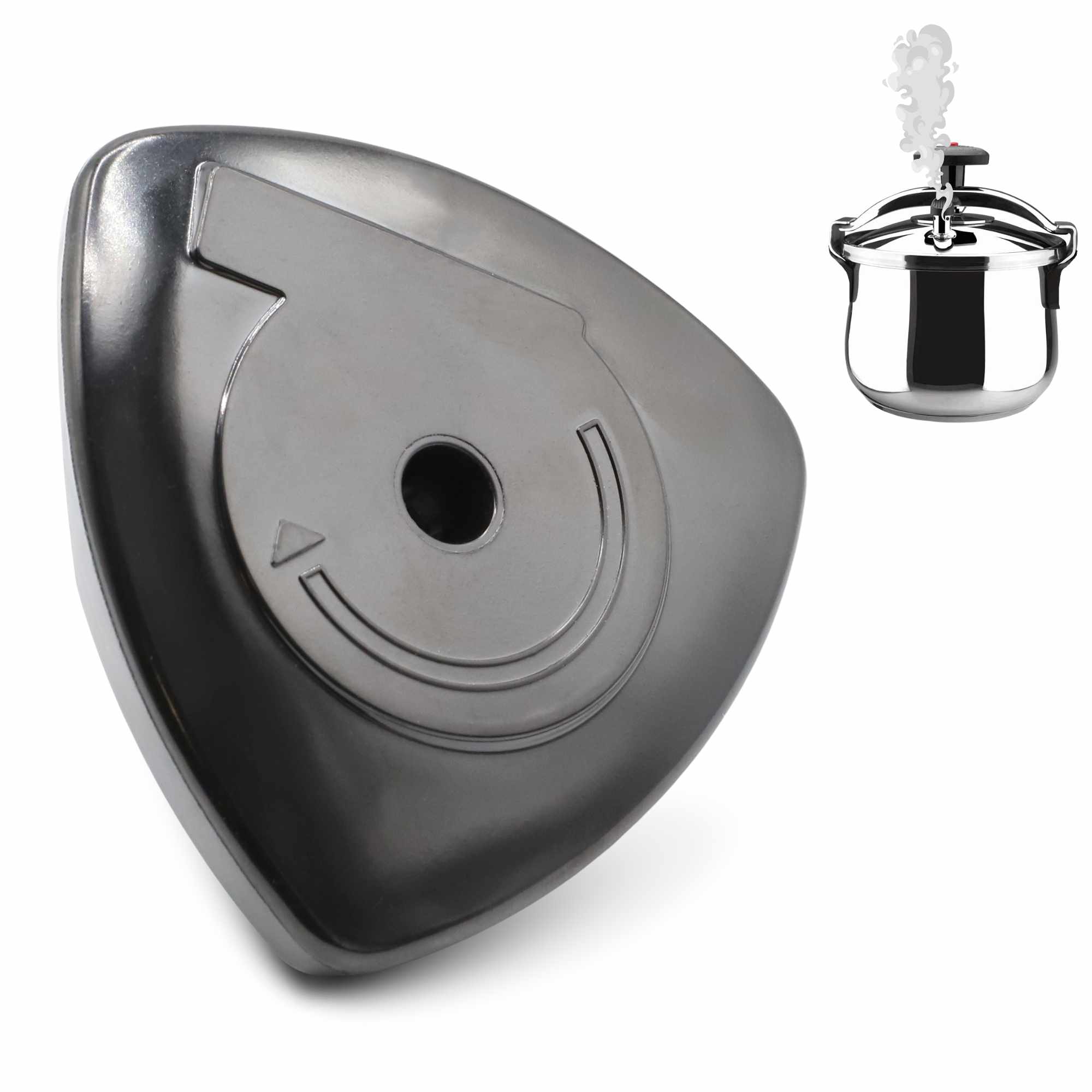 Pomo olla adaptable a magefesa tradicional con tornillo Negro