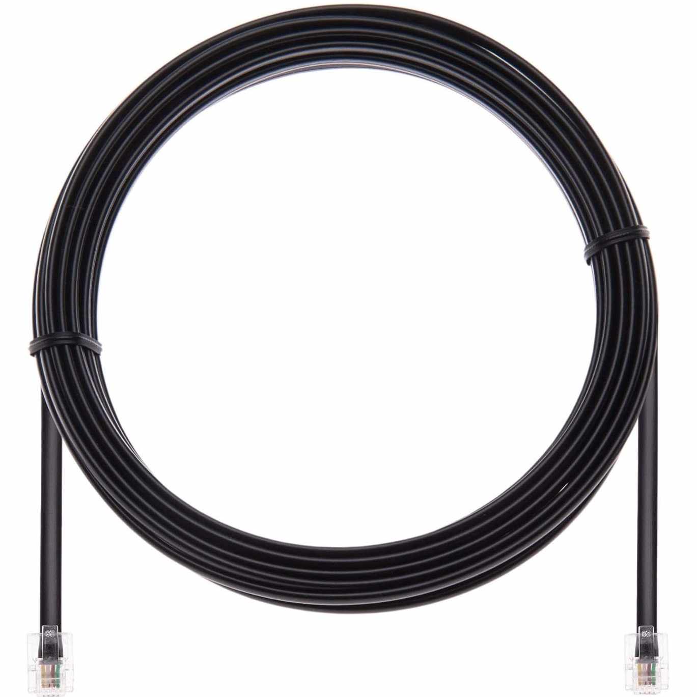 Cable de telefono RJ11 6P4C Macho a Macho 3 Metros Negro - imagen 6